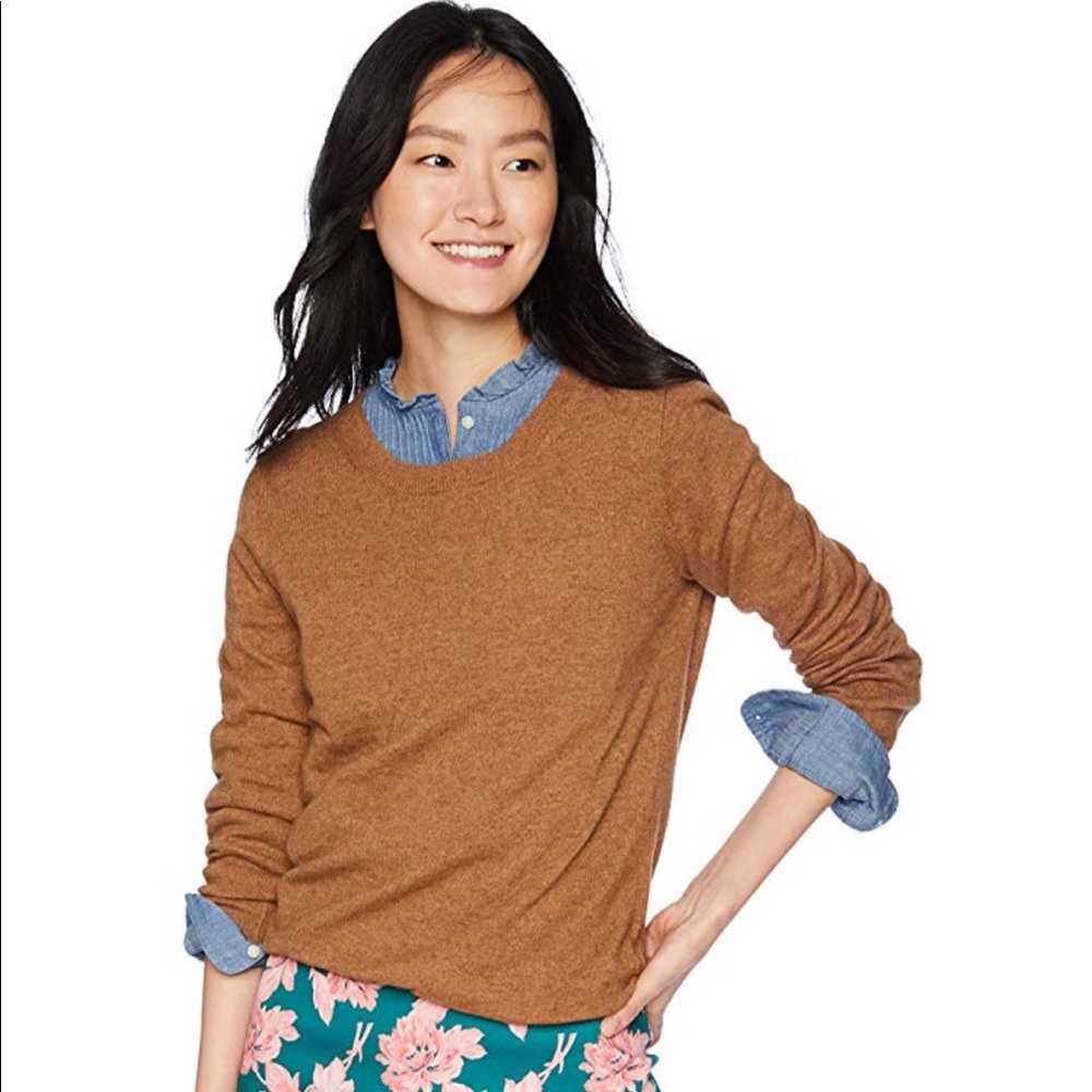 J. Crew mercantile camel sweater